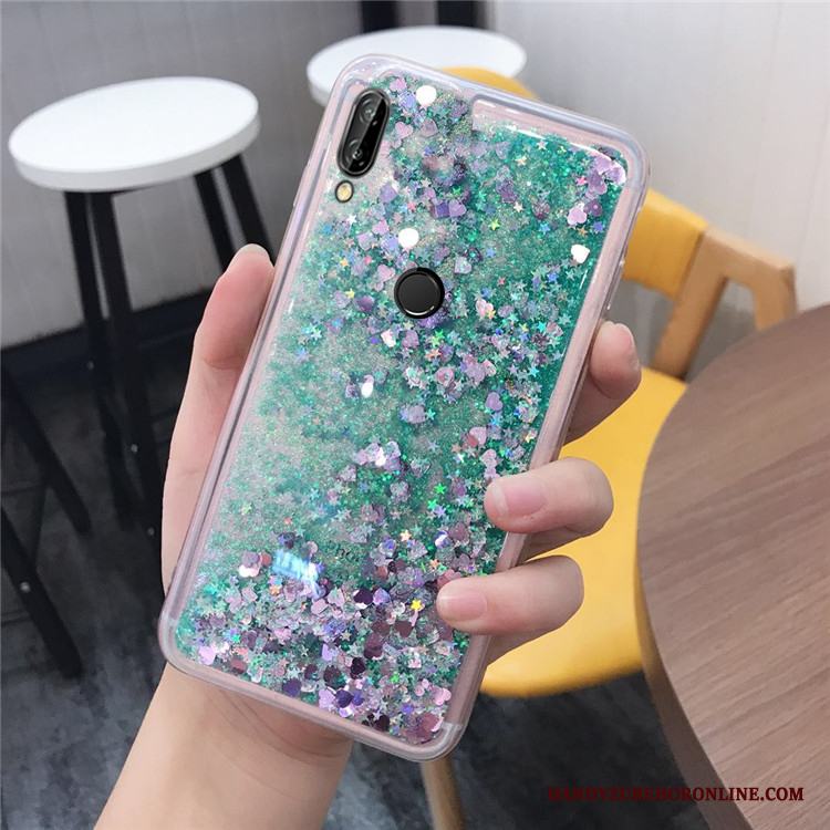 Huawei P20 Lite Skal Telefon Mjuk Fodral Trend Kvicksand Fallskydd Grön