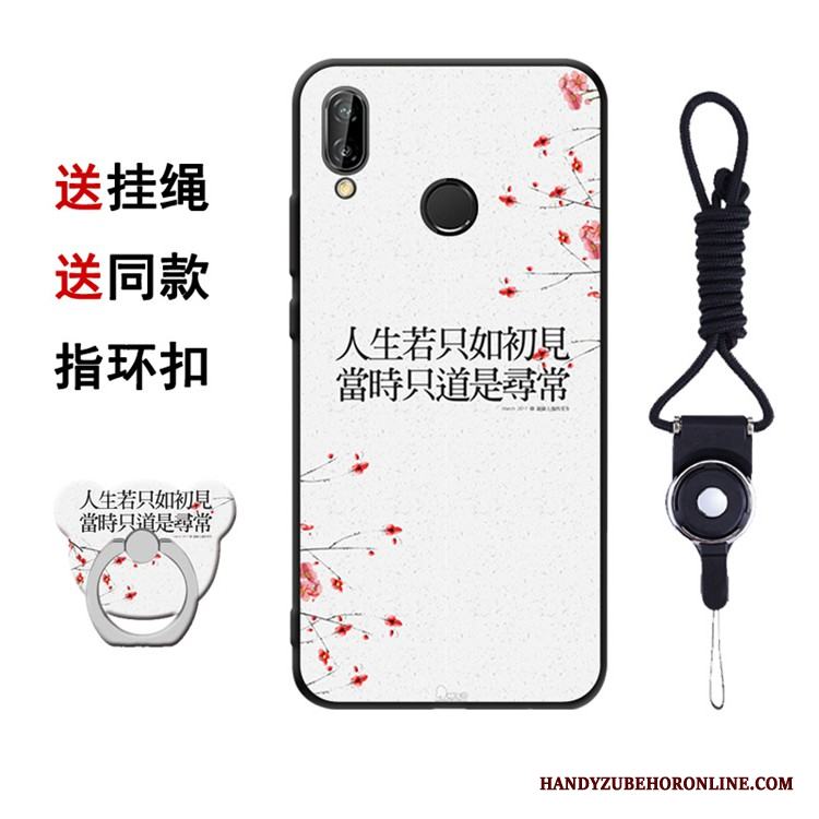 Huawei P20 Lite Skydd Skal Telefon Kreativa Fallskydd Mjuk Silikon Blå