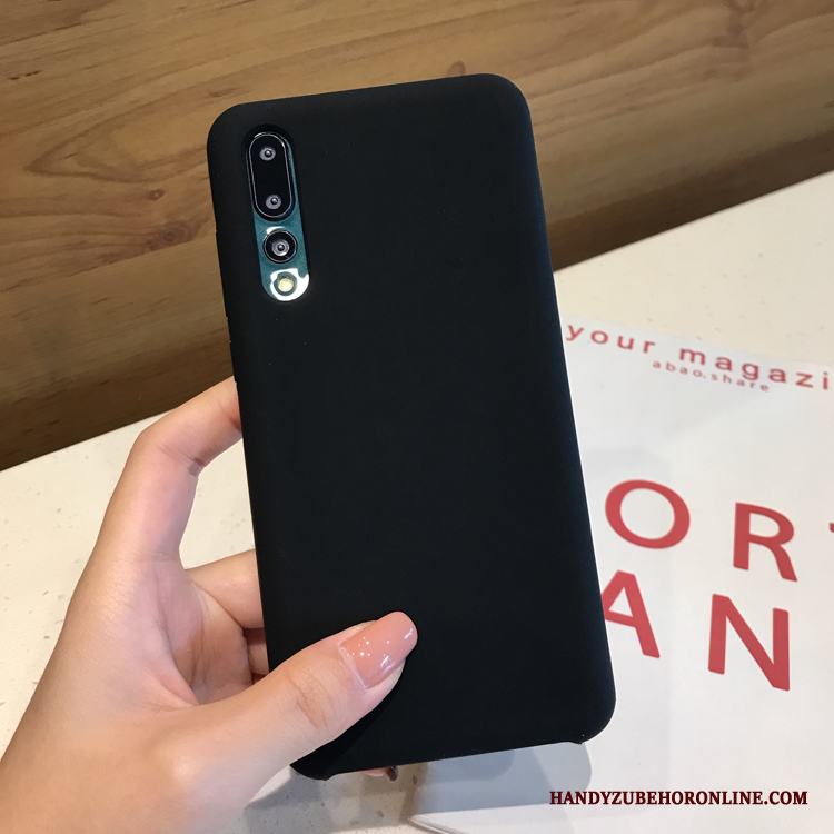 Huawei P20 Pro Net Red Grön Solid Färg Silikon Mjuk Skal Telefon Super