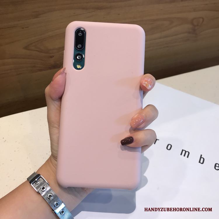 Huawei P20 Pro Net Red Grön Solid Färg Silikon Mjuk Skal Telefon Super