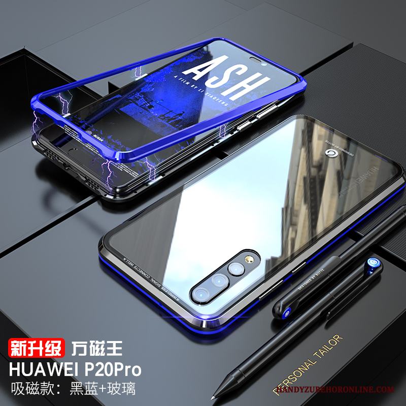 Huawei P20 Pro Purpur Ny Skal Transparent Magnetic Fallskydd Trend Varumärke