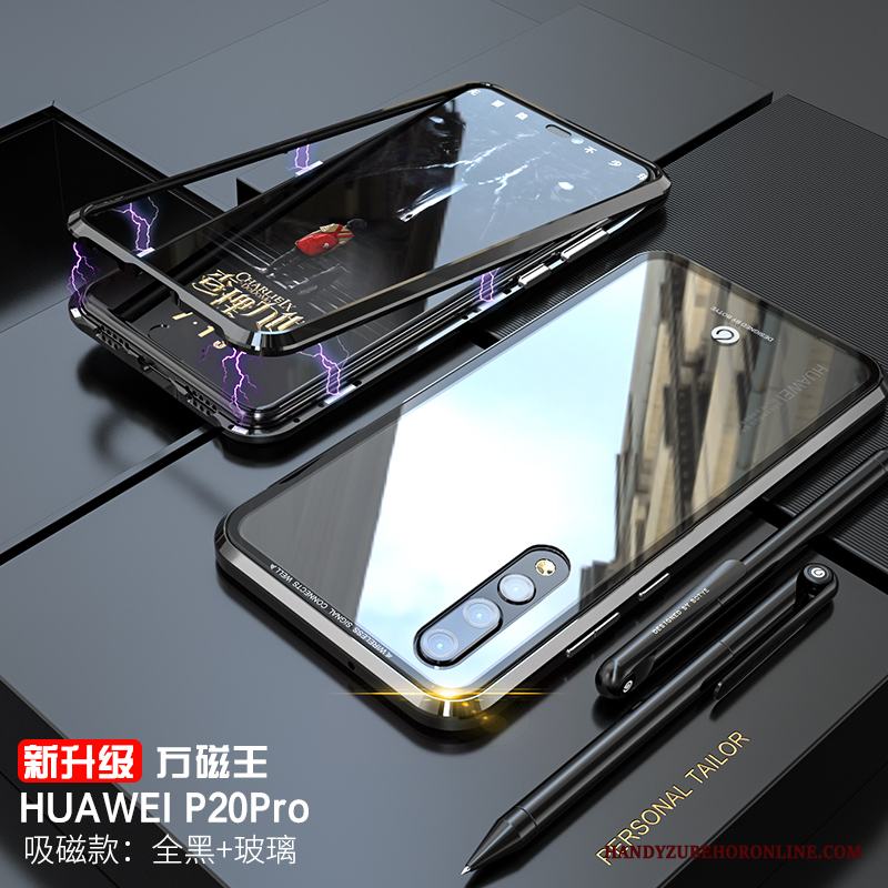 Huawei P20 Pro Purpur Ny Skal Transparent Magnetic Fallskydd Trend Varumärke