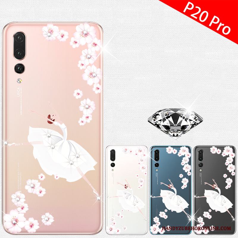 Huawei P20 Pro Skal Högt Utbud Personlighet Mjuk Silikon Grön Transparent Fodral