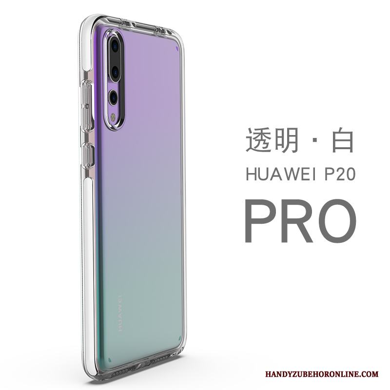 Huawei P20 Pro Skal Svart Hemming Mjuk Högt Utbud Silikon Personlighet Fallskydd