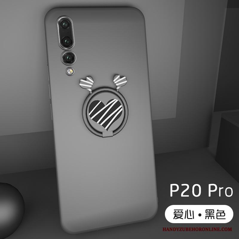 Huawei P20 Pro Skal Telefon Par Tecknat Ring Fallskydd Support Slim