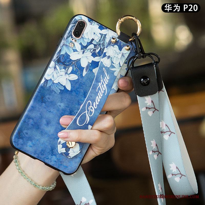 Huawei P20 Skal Mjuk Ungdom Konst Nubuck Fallskydd Personlighet Liten