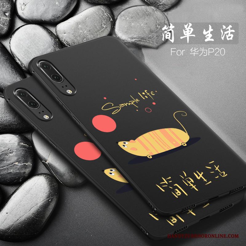 Huawei P20 Skal Personlighet Mjuk Fallskydd Fodral Liten All Inclusive Nubuck