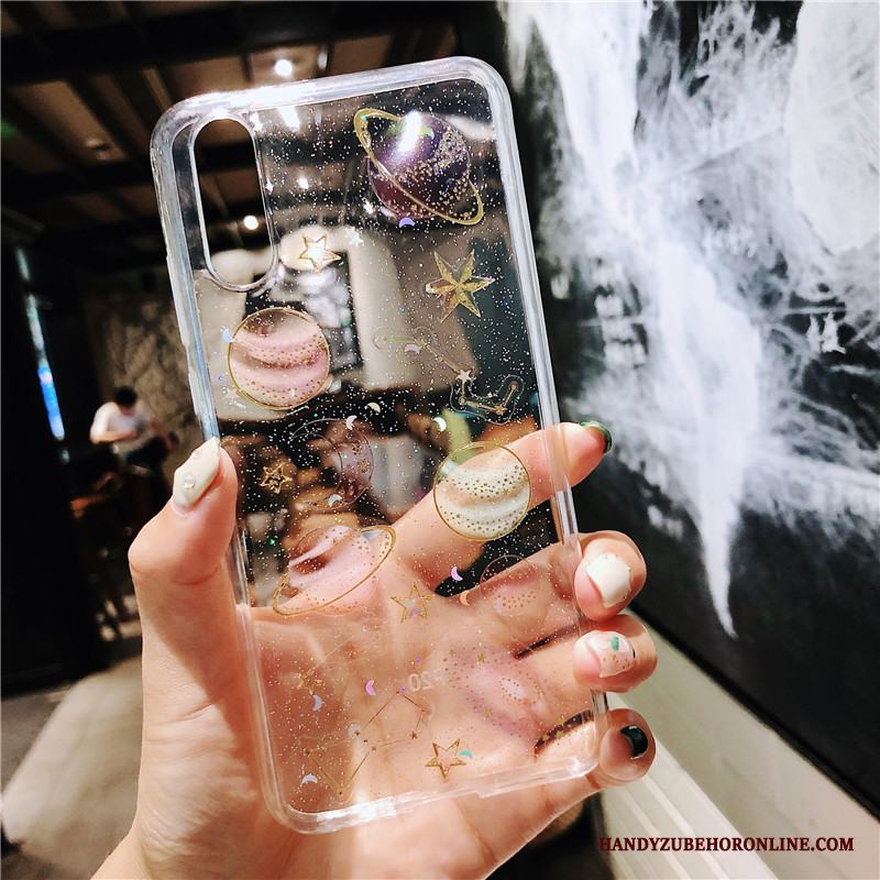 Huawei P20 Transparent Skal Trend Varumärke Fodral Skydd Silikon Personlighet