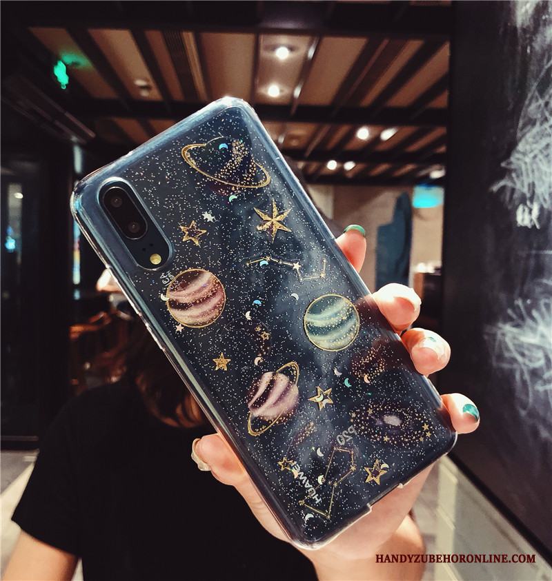 Huawei P20 Transparent Skal Trend Varumärke Fodral Skydd Silikon Personlighet