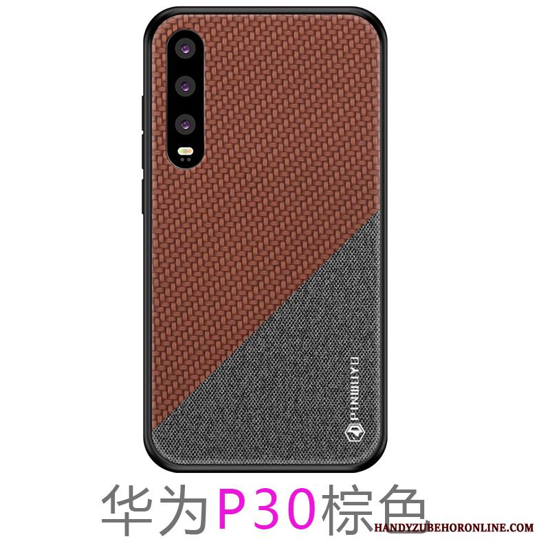 Huawei P30 Fodral Par Skal Telefon Trend Skydd Slim Nubuck