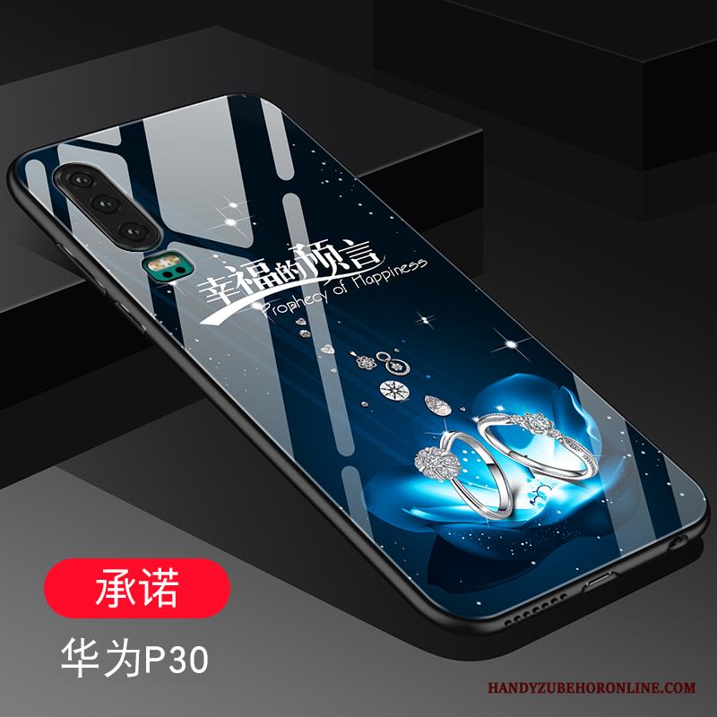 Huawei P30 Kreativa All Inclusive Skal Telefon Fodral Trend Varumärke Glas Spegel