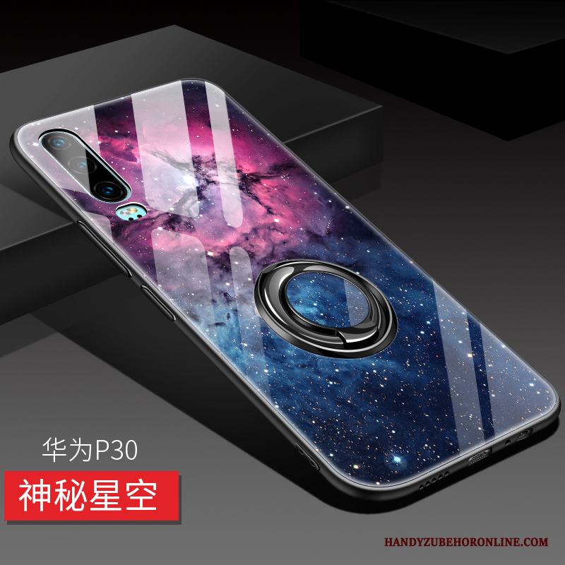 Huawei P30 Kreativa Glas Magnetic Skal Telefon Support Personlighet Högt Utbud