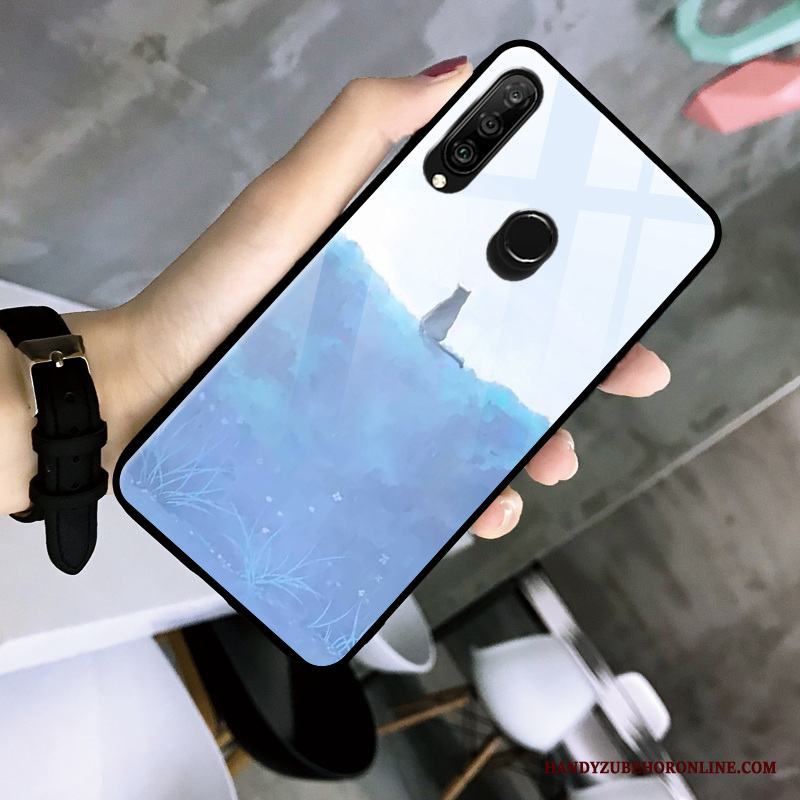 Huawei P30 Lite Fodral Kreativa Gradient Mode Glas Blå Skal Telefon