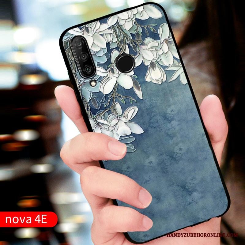 Huawei P30 Lite Fodral Röd Skydd Silikon Anpassa Skal Telefon Fallskydd