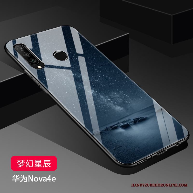 Huawei P30 Lite Mjuk Mobil Telefon Silikon Skal Telefon All Inclusive Svart Glas