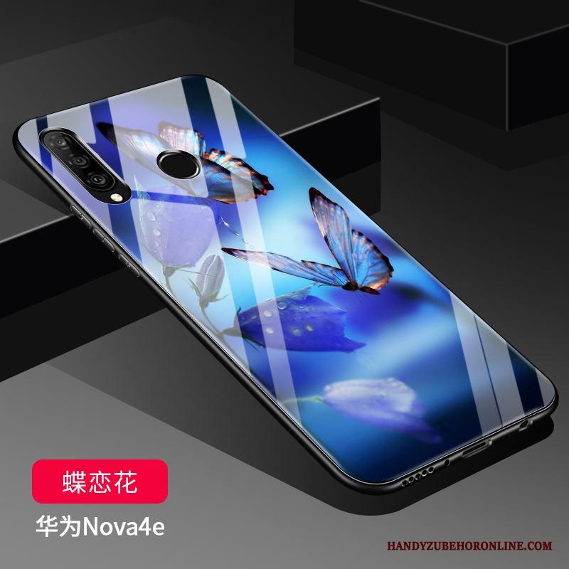 Huawei P30 Lite Mjuk Mobil Telefon Silikon Skal Telefon All Inclusive Svart Glas