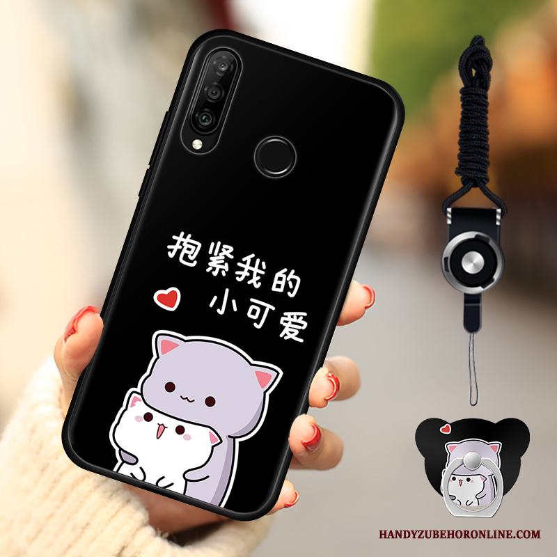 Huawei P30 Lite Skal Telefon Blå Trend Fodral Mode Mjuk Fallskydd