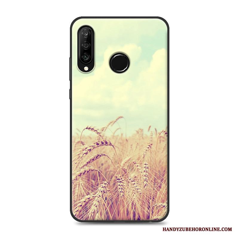 Huawei P30 Lite Svart Mjuk Fallskydd All Inclusive Skal Telefon Personlighet Silikon