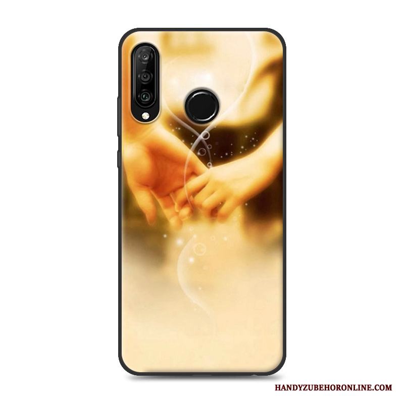 Huawei P30 Lite Svart Mjuk Fallskydd All Inclusive Skal Telefon Personlighet Silikon