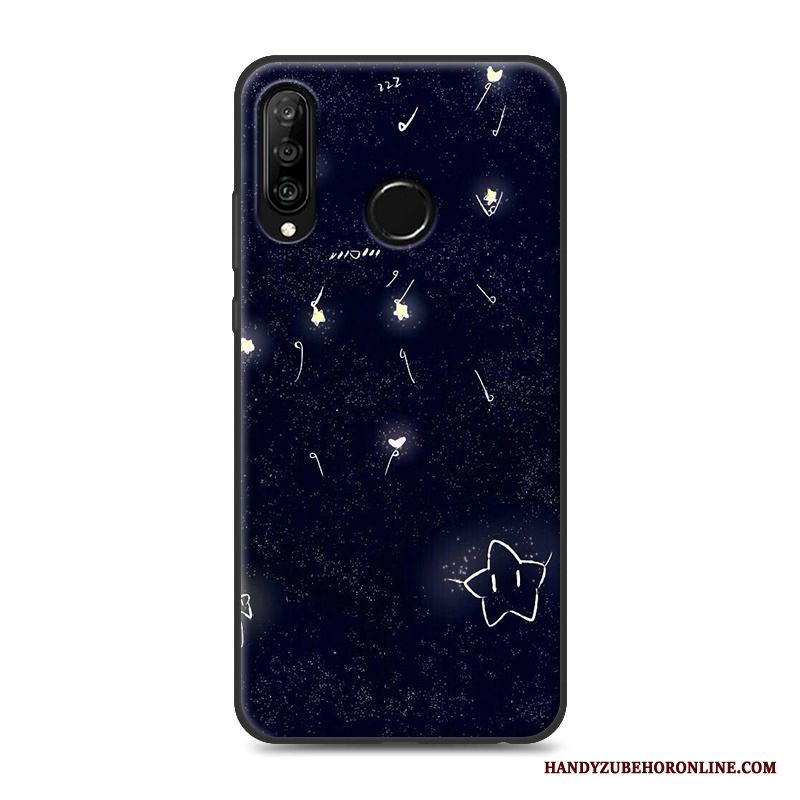 Huawei P30 Lite Svart Mjuk Fallskydd All Inclusive Skal Telefon Personlighet Silikon