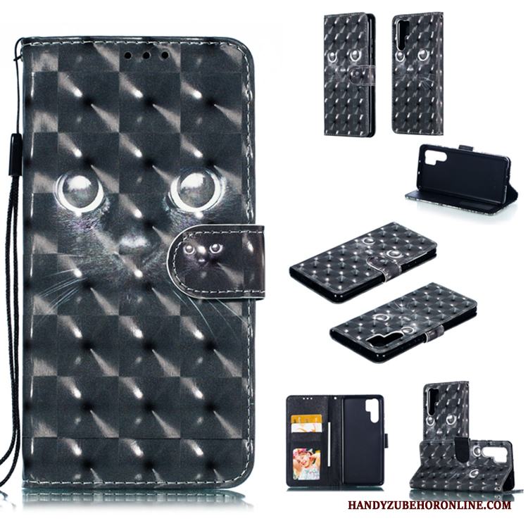 Huawei P30 Pro Mjuk All Inclusive Fodral Vit Läderfodral Fallskydd Skal Telefon