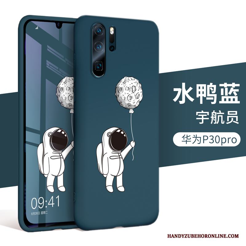 Huawei P30 Pro Silikon Mjuk Svart Skal Skydd Telefon Fodral