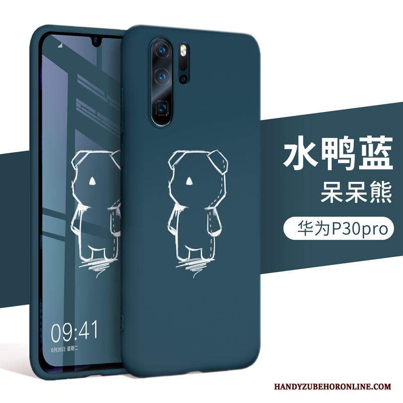 Huawei P30 Pro Silikon Mjuk Svart Skal Skydd Telefon Fodral