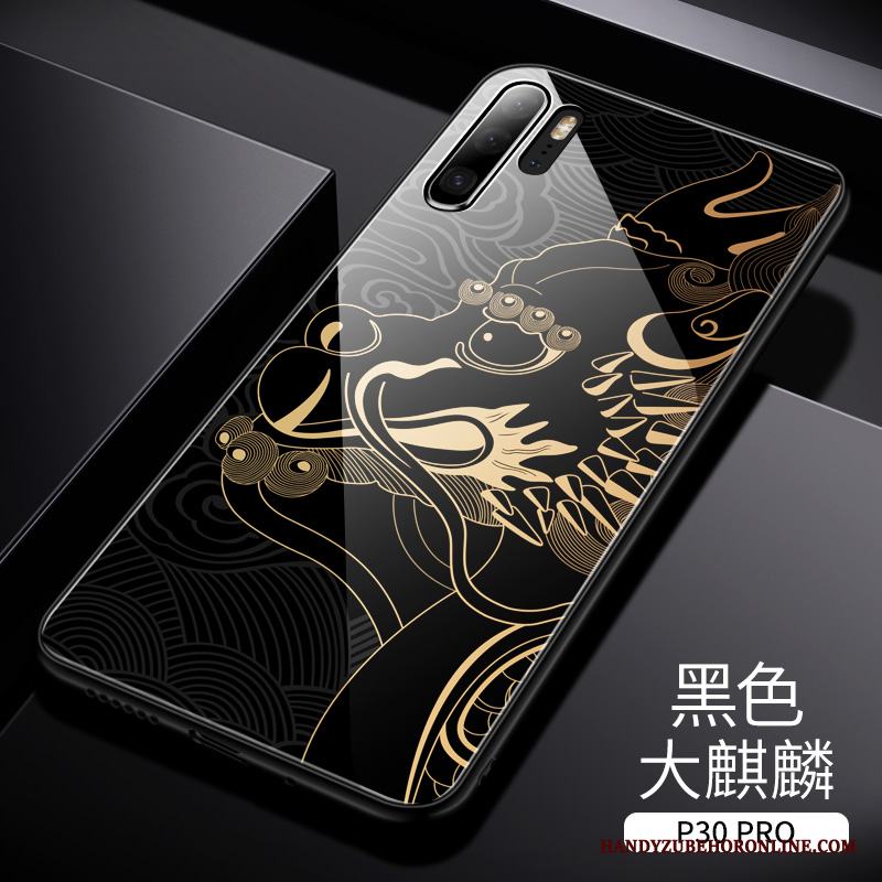 Huawei P30 Pro Skal All Inclusive Grön Kreativa Trend Lyxiga Personlighet Kinesisk Stil