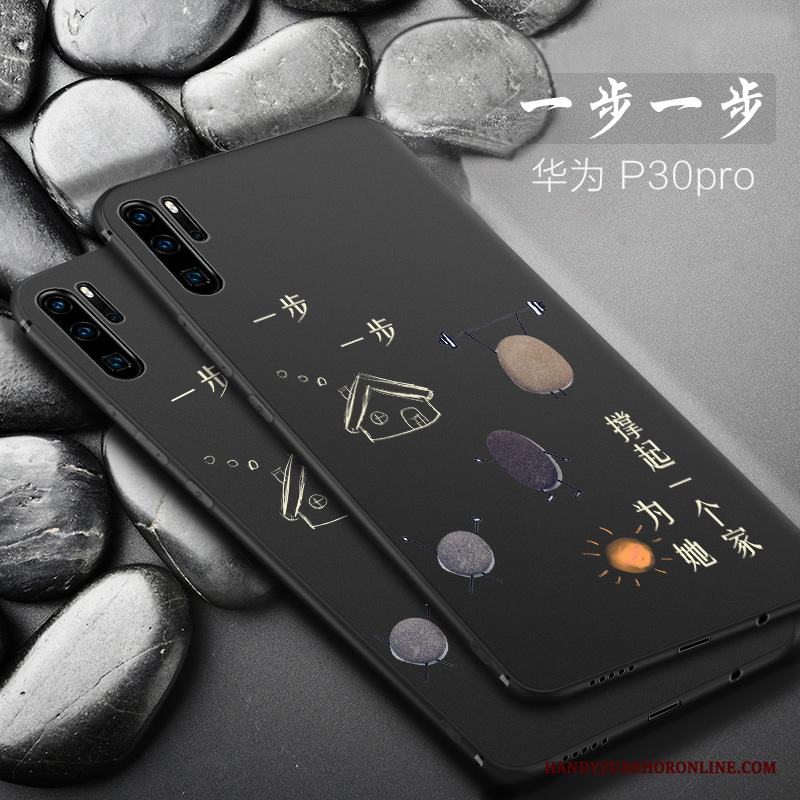 Huawei P30 Pro Skal All Inclusive Net Red Fallskydd Kreativa Silikon Liten Nubuck