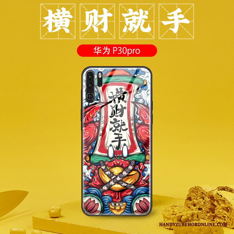 Huawei P30 Pro Skal Telefon Kreativa Personlighet Skydd Glas Fodral All Inclusive