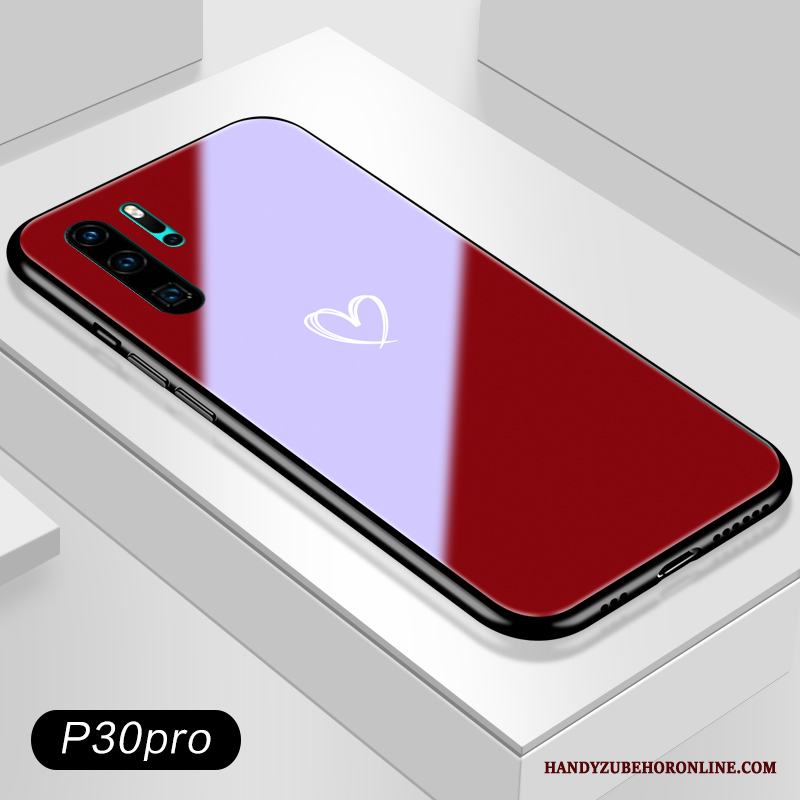 Huawei P30 Pro Skal Älskar Hängsmycken Trend Fallskydd Fodral Net Red Par