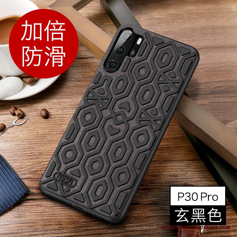 Huawei P30 Pro Skydd Nubuck Skal Telefon All Inclusive Blå Fallskydd Högt Utbud