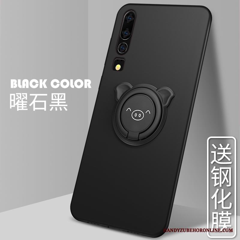 Huawei P30 Silikon Net Red Skal Nubuck Telefon Trend Ny