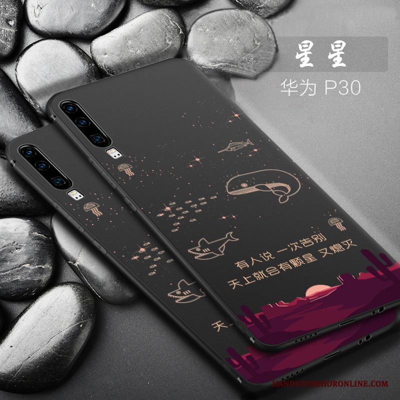 Huawei P30 Silikon Nubuck All Inclusive Skal Telefon Personlighet Skydd Hemming