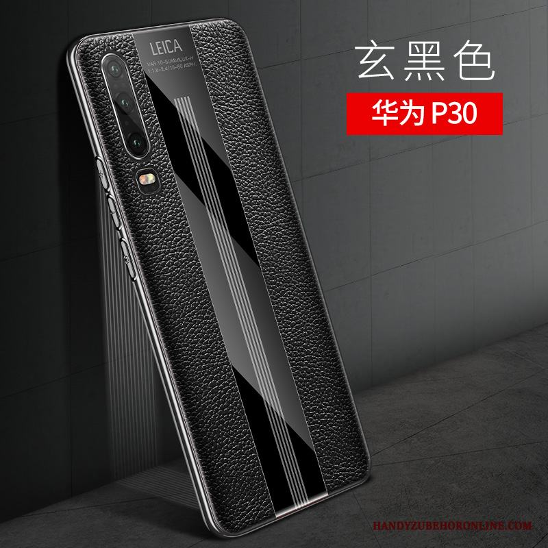 Huawei P30 Skal Högt Utbud Läderfodral Mjuk Personlighet All Inclusive Net Red Silikon