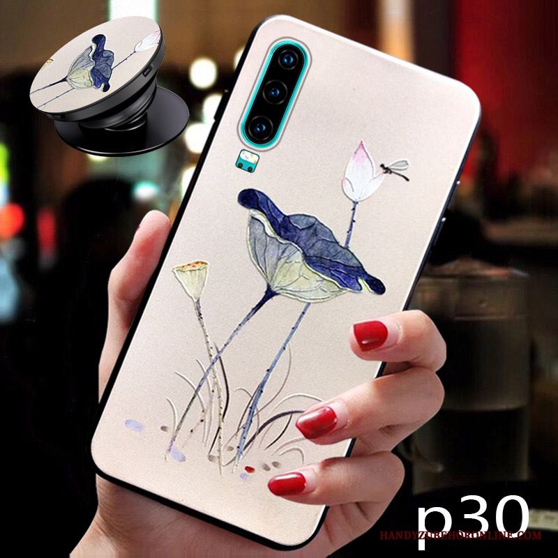 Huawei P30 Skal Personlighet Skydd All Inclusive Blå Trend Mjuk Ungdom