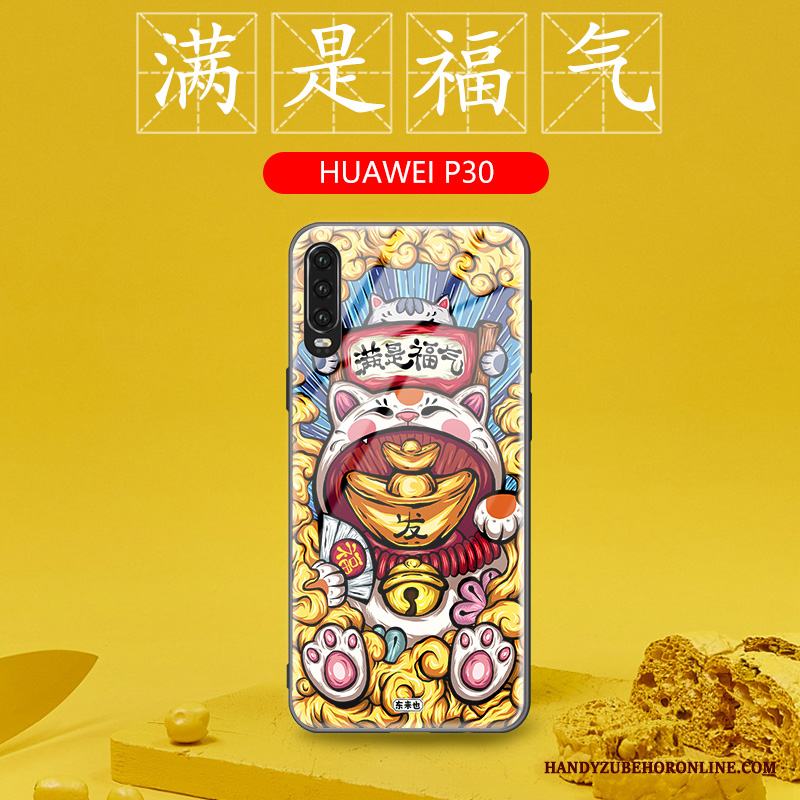 Huawei P30 Skal Skydd Fodral Personlighet Trend Fallskydd Kreativa Kinesisk Stil