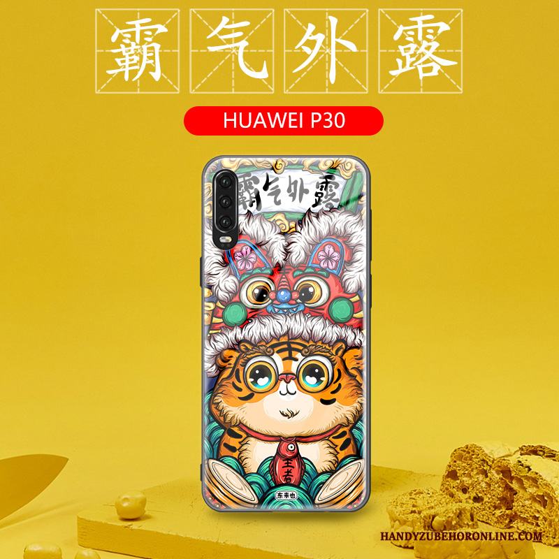 Huawei P30 Skal Skydd Fodral Personlighet Trend Fallskydd Kreativa Kinesisk Stil