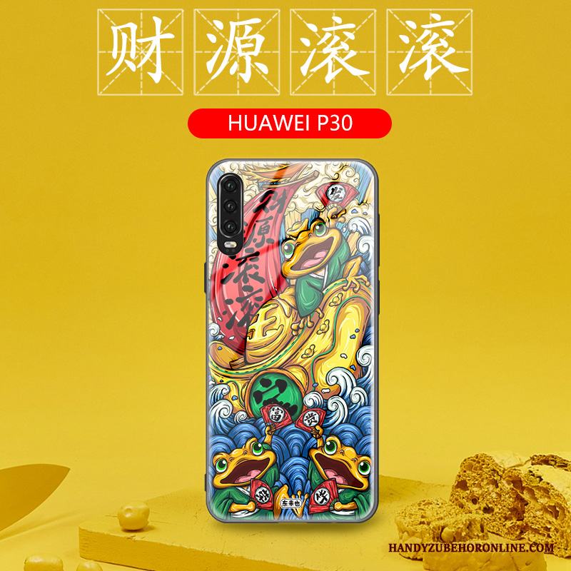 Huawei P30 Skal Skydd Fodral Personlighet Trend Fallskydd Kreativa Kinesisk Stil