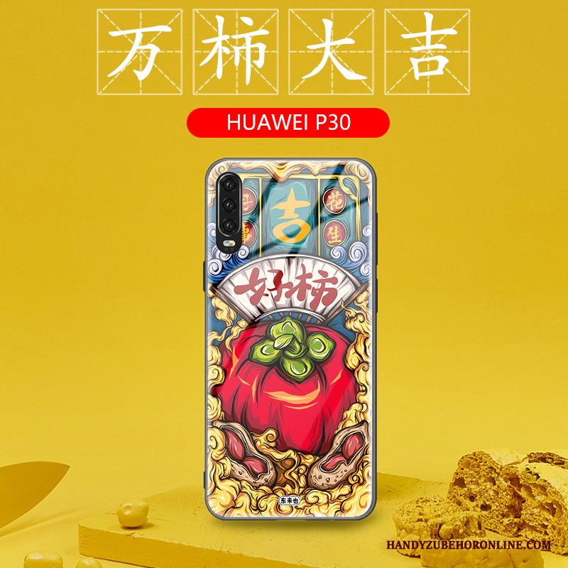 Huawei P30 Skal Skydd Fodral Personlighet Trend Fallskydd Kreativa Kinesisk Stil