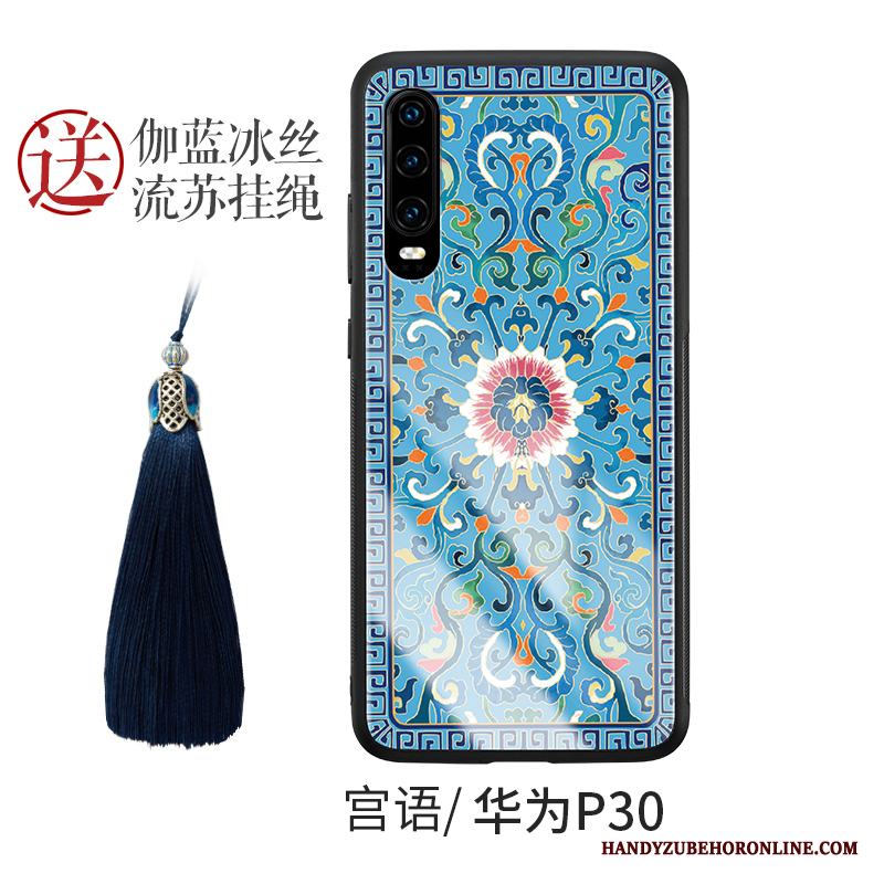 Huawei P30 Skal Trend Glas Fodral All Inclusive Silikon Fallskydd Kreativa