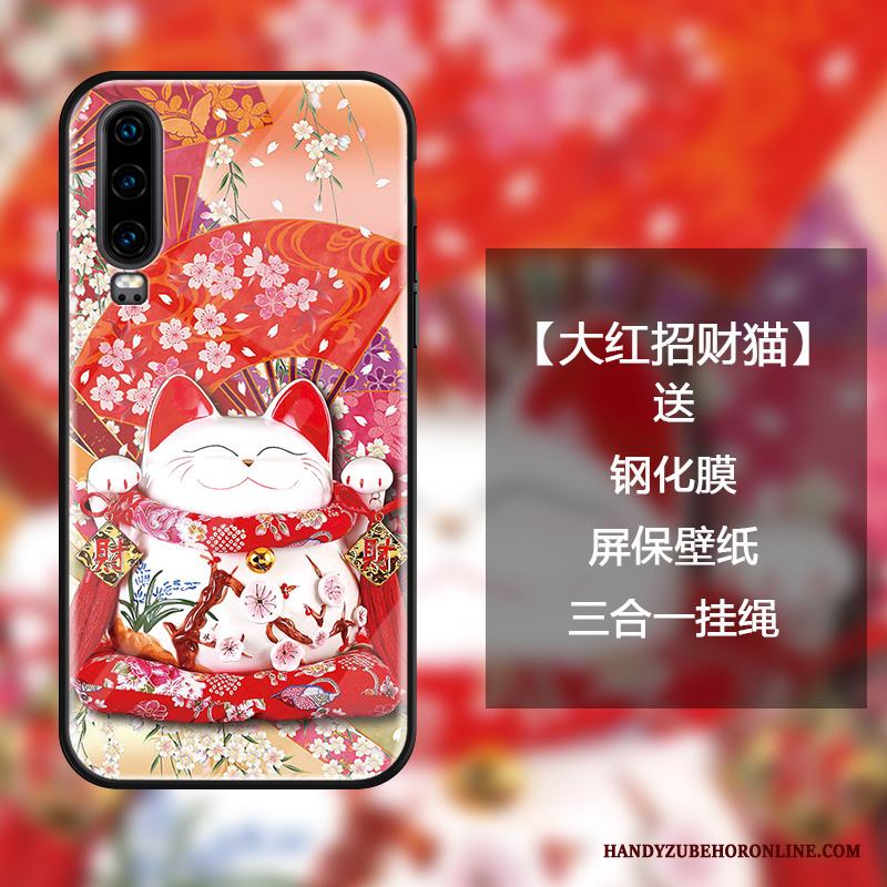 Huawei P30 Skydd Kinesisk Stil Skal Telefon Mode Kreativa Personlighet Trend Varumärke