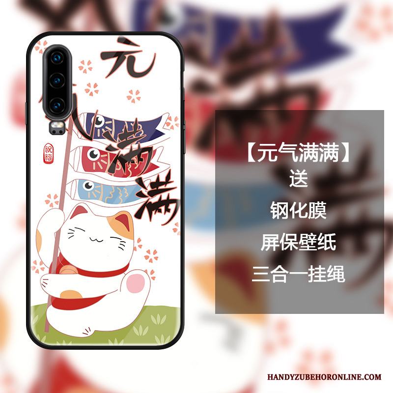 Huawei P30 Skydd Kinesisk Stil Skal Telefon Mode Kreativa Personlighet Trend Varumärke