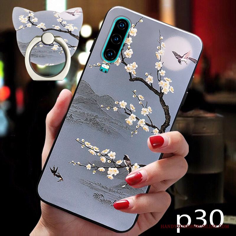 Huawei P30 Vind Skal Fallskydd Telefon Kreativa Fodral Silikon