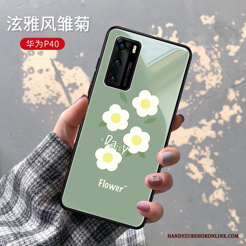 Huawei P40 Grön Vind Ny Cow Skal Telefon Högt Utbud Vacker