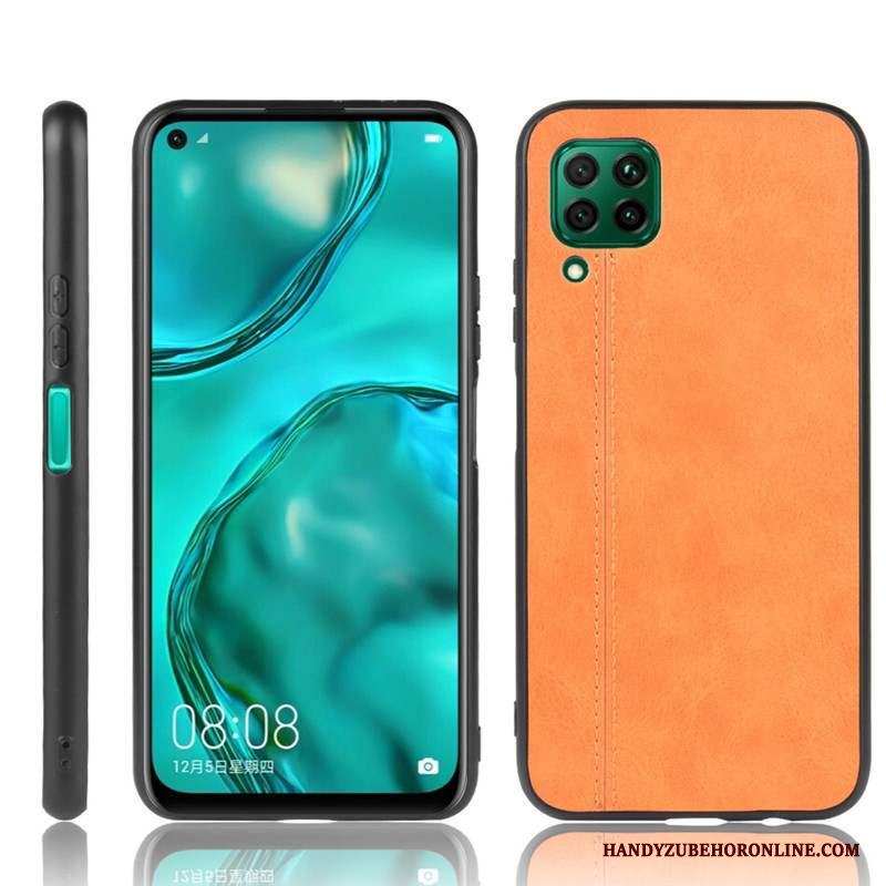 Huawei P40 Lite Mjuk Skydd Fodral Blå Enkel All Inclusive Skal