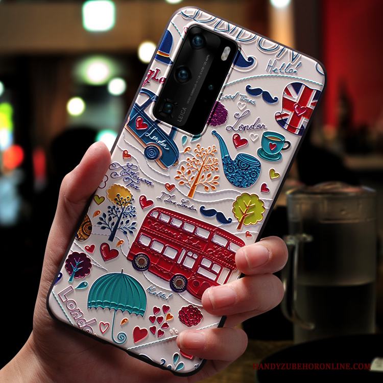 Huawei P40 Pro Retro Kreativa Skal Net Red All Inclusive Slim Telefon