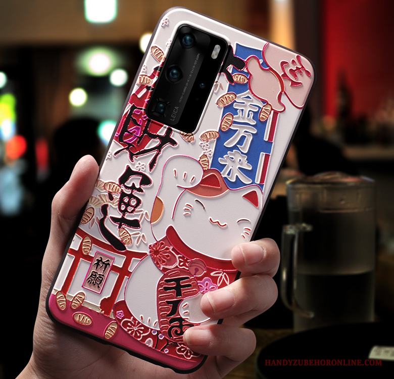 Huawei P40 Pro Retro Kreativa Skal Net Red All Inclusive Slim Telefon