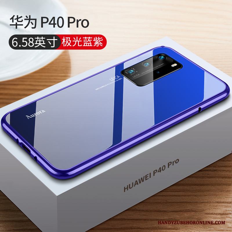 Huawei P40 Pro Skal Frame Lyxiga Personlighet Slim All Inclusive Fodral Kreativa