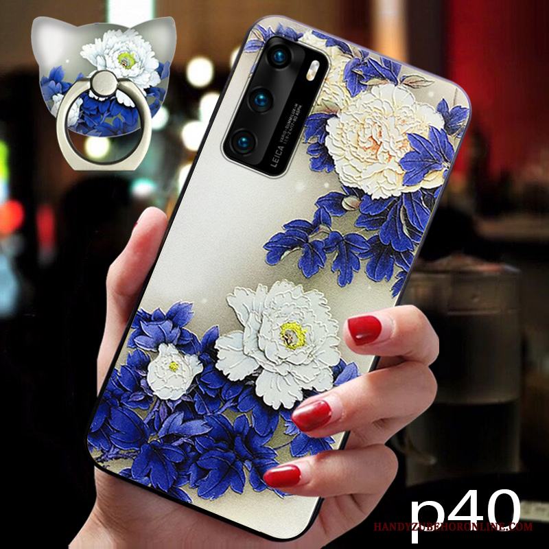 Huawei P40 Skal Retro Fallskydd Mjuk Ny All Inclusive Hängsmycken Silikon